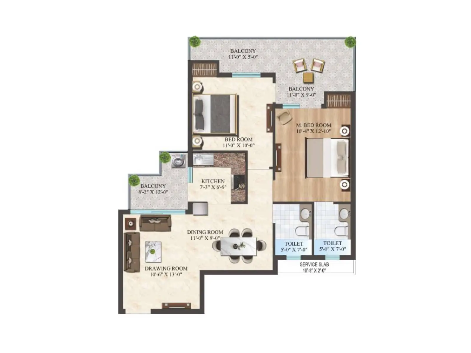 Emerald Gardens Lucknow - Floor Plan3